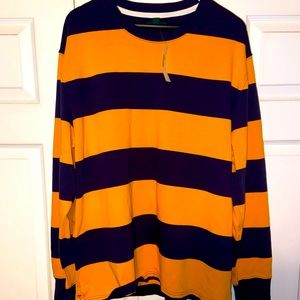 Brand new with tags. J. Crew long sleeve rugby style shirt.